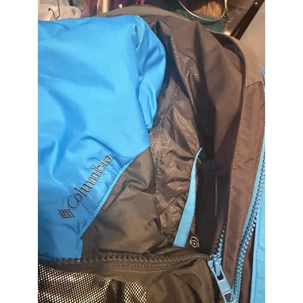 Columbia Whirlibird Interchange Omni-Heat Jacket Blue White Black Men’s L - Picture 11 of 16